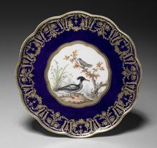 Footed Dish (soucoupe à pied), 1786. Creator: Sèvres Porcelain Manufactory (French, est. 1740); Etienne Evans (French, 1733-1806)