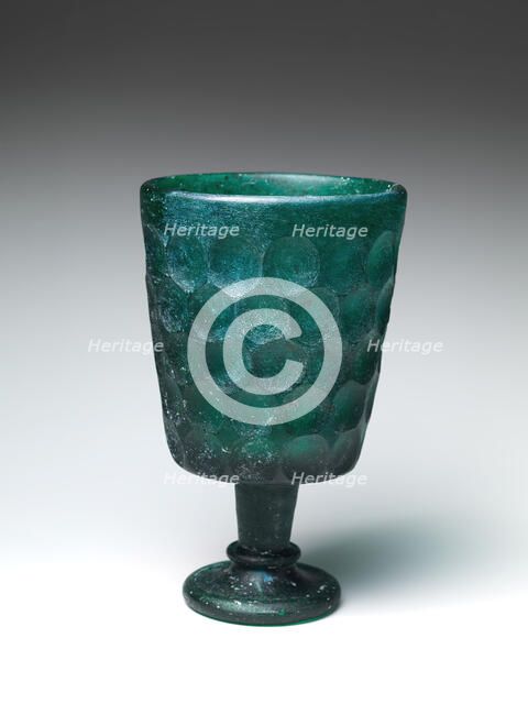 Footed Goblet, Iran, 7th-8th century. Creator: Unknown.