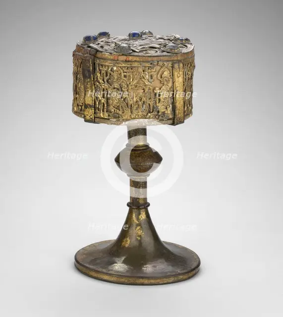 Footed Pyx Used as a Reliquary, Brunswick, 14th century. Creator: Unknown.