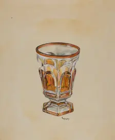Footed Tumbler, c. 1936. Creator: Ralph Atkinson