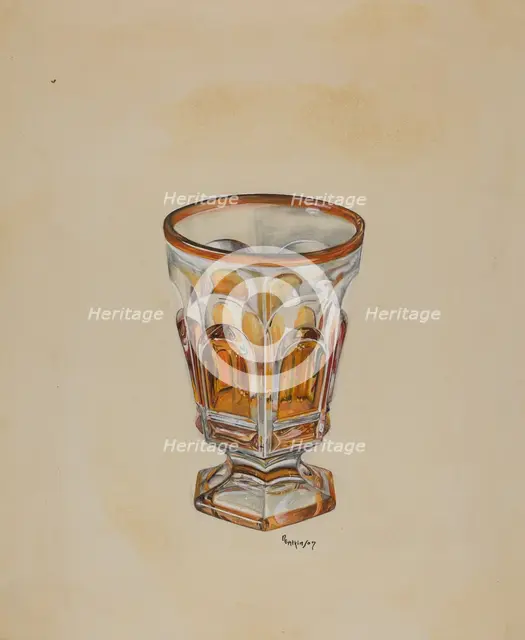 Footed Tumbler, c. 1936. Creator: Ralph Atkinson.