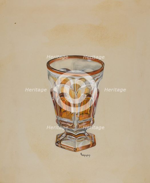 Footed Tumbler, c. 1936. Creator: Ralph Atkinson.