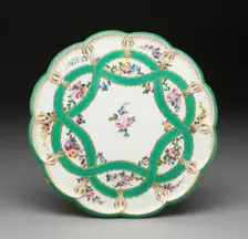 Footed Tray, Sèvres, 1757. Creator: Sèvres Porcelain Manufactory