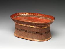 Footed Tray with Figures in a Landscape, early 17th century. Creator: Unknown