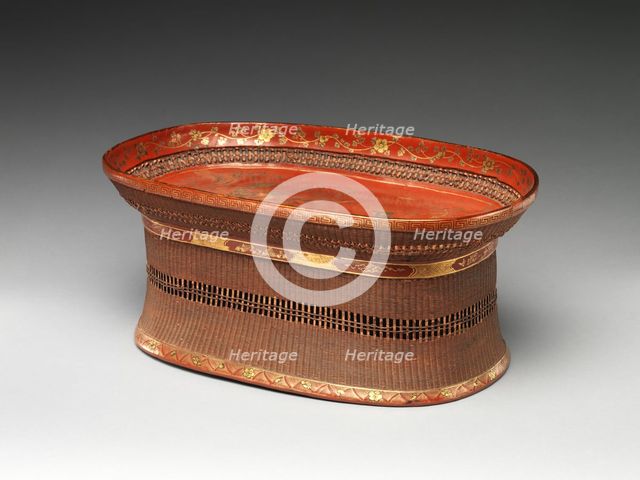 Footed Tray with Figures in a Landscape, early 17th century. Creator: Unknown.