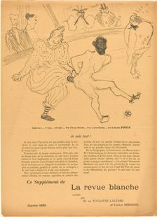 Footit and Chocolat (Footit et Chocolat) [left recto], 1895. Creator: Henri de Toulouse-Lautrec