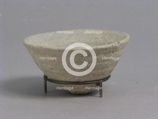 Footless Cup or Lid, Coptic, 4th-7th century. Creator: Unknown.