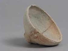 Footless Cup or Lid, Coptic, 4th-7th century. Creator: Unknown
