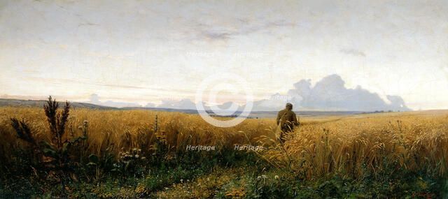 Footpath in a rye field, 1881. Artist: Myasoedov, Grigori Grigoryevich (1834-1911)