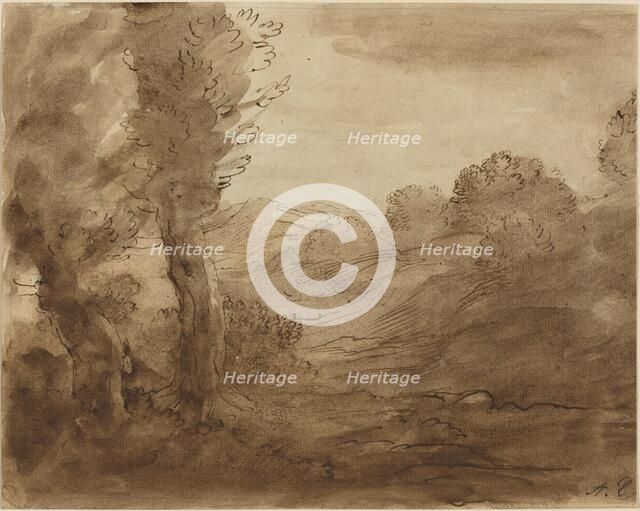 Footpath in Burgundy. Creator: Alphonse Legros.