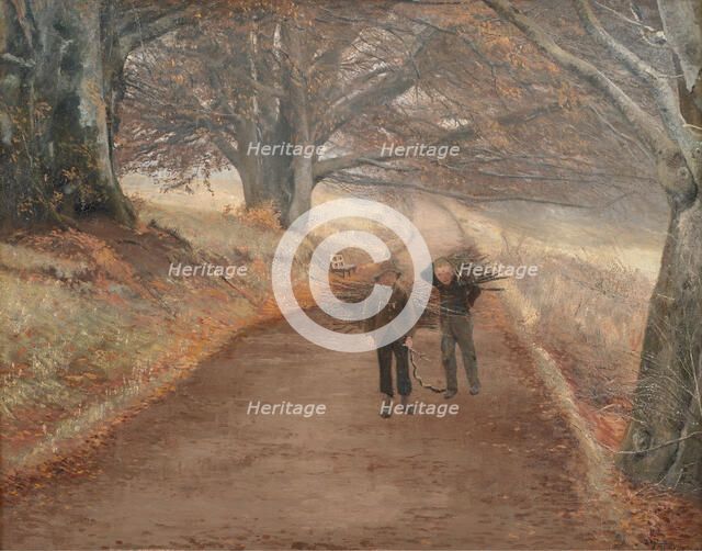 Footpath near Herlufsholm, Zealand, 1890. Creator: Laurits Andersen Ring.
