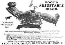Foot's Adjustable Chair, 1909. Creator: Unknown