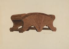 Footstool, c. 1941. Creator: Jack Williamson