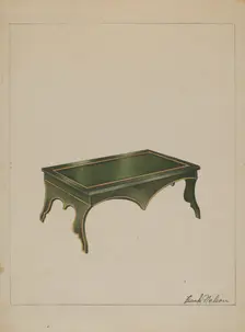 Footstool, c. 1936. Creator: Frank Nelson