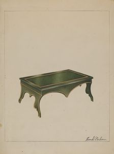 Footstool, c. 1936. Creator: Frank Nelson