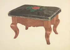 Footstool, c. 1939. Creator: Frank Eiseman