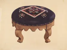 Footstool. Creator: Unknown