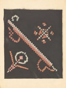 Footstool Top, c. 1941. Creator: E.J. Reynolds