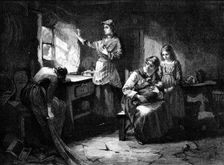 For Men must Work and Women must Weep, from the picture by W. H. Weatherhead..., 1883. Creator: Unknown