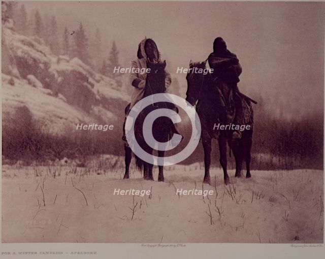 'For a Winter Campaign - Apsaroke', 1909.  Creator: Edward Sheriff Curtis.