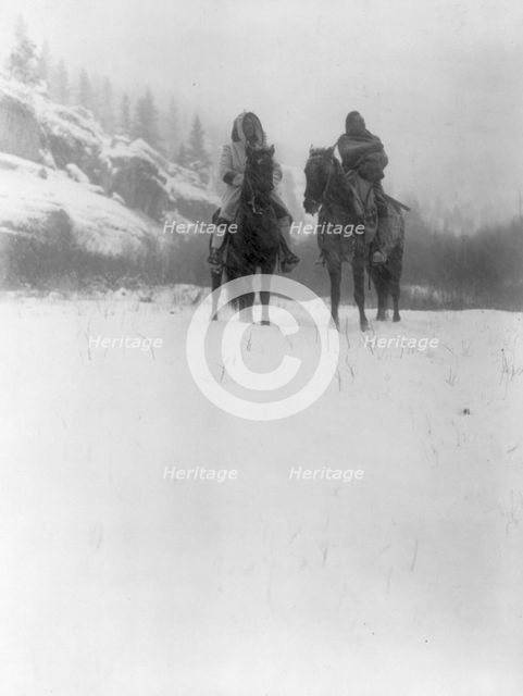 For a winter campaign-Apsaroke, c1908. Creator: Edward Sheriff Curtis.