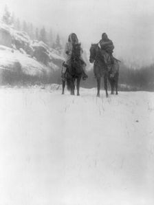 For a winter campaign-Apsaroke, c1908. Creator: Edward Sheriff Curtis
