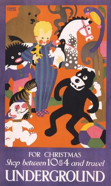 For Christmas: Underground , 1924. Creator: Taylor, Horace (1881-1934)