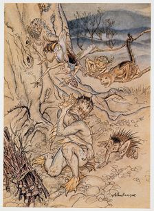For every trifle are they set upon me, illustration from The Tempest 1926