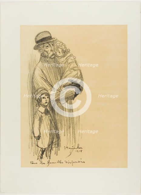 For Families That Are Separated, 1915. Creator: Theophile Alexandre Steinlen.