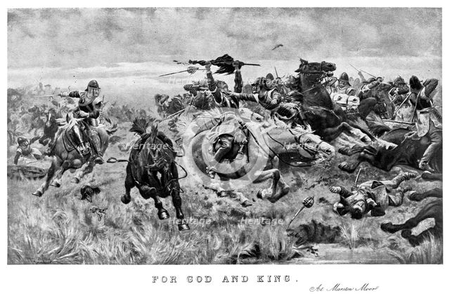 'For God and King, at Marston Moor', 1644, (1893). Creator: Stanley Berkeley.