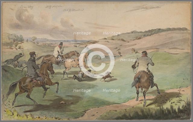 For hunting, 1851. Creator: Friedrich Carl von Scheidlin.