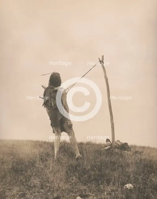 For strength and visions-Apsaroke, c1908. Creator: Edward Sheriff Curtis.