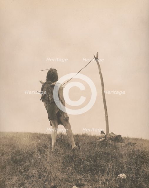 For strength and visions-Apsaroke, c1908. Creator: Edward Sheriff Curtis.