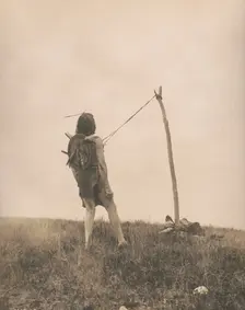 For strength and visions-Apsaroke, c1908. Creator: Edward Sheriff Curtis