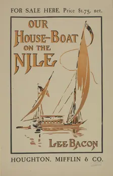 For sale here [..] our house-boat on the Nile, c1895 - 1911. Creator: Unknown