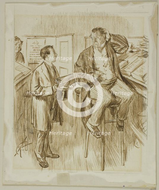 For the Third Time of Asking, 1870/91. Creator: Charles Samuel Keene.