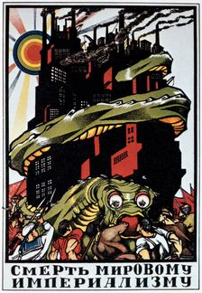 For the Death of World Imperialism 1920. Artist: Dmitriy Stakhievich Moor