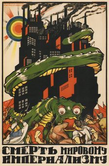 For the death of world imperialism (Poster), 1920. Artist: Moor, Dmitri Stachievich (1883-1946)