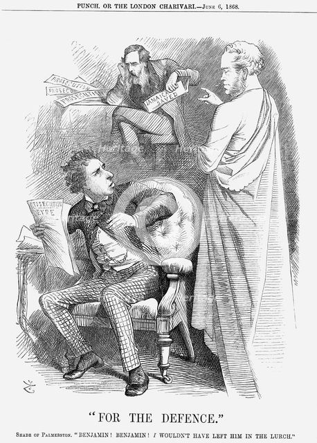 "For the Defence", 1868. Creators: John Tenniel, Benjamin Disraeli.
