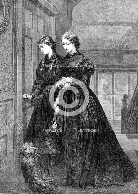 "For the Last Time", by Miss E. Osborn, in the Royal Academy Exhibition, 1864.  Creator: W Thomas.