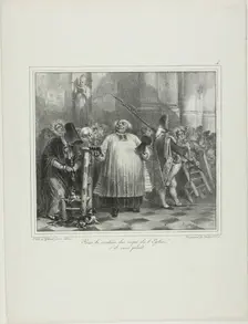 For the Support of the Church Staff, if You Please..., 1831. Creator: Auguste Raffet