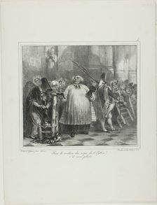 For the Support of the Church Staff, if You Please..., 1831. Creator: Auguste Raffet