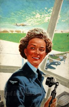 Forces Recruitment WAAF - And help the RAF, 1950. Creators: Central Office of Information, William Little