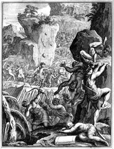 Forces under Alaric I, King of the Visigoths, in battle, c410 (1654). Artist: Francois Chauveau