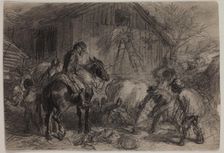 Foraging Party, late 19th century. Creator: Felix Octavius Carr Darley