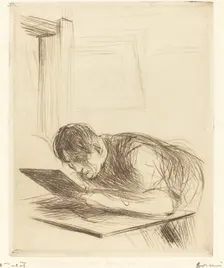 Forain Etching (first plate), 1912. Creator: Jean Louis Forain