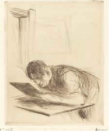 Forain Etching (first plate), 1912. Creator: Jean Louis Forain
