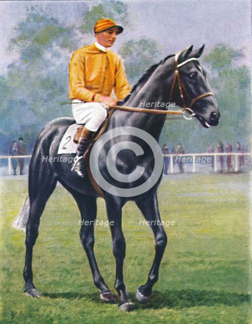 Foray, Jockey: P. Beasley', 1939. Artist: Unknown.