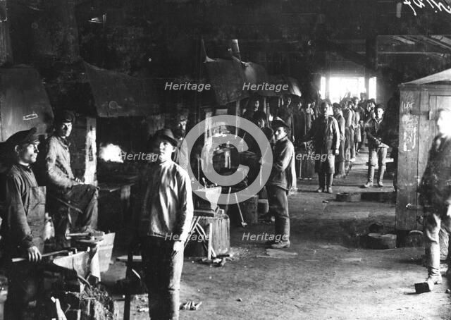 Forge, 1911. Creator: Kozlov.