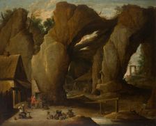 Forge Among Rocks, 2nd half of 17th century. Creator: Follower of David Teniers II